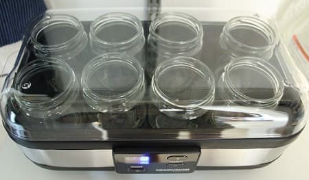 Gläser vorwärmen Rommelsbacher Joghurtbereiter Test - mit Abschaltautomatik und Timer - LED Anzeige - made in germany-