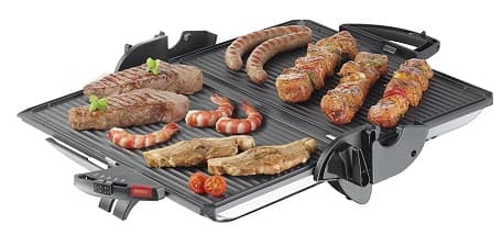 Steba Kontaktgrill bei Amazon kaufen Steba Kontaktgrill PG 4.4 Test - komplett aufklappbar, überbacken möglich, Grillplatten herausnehmbar