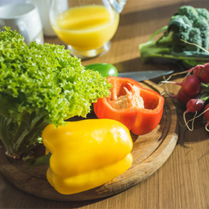 Gesunde Ernährung mit Gemüse